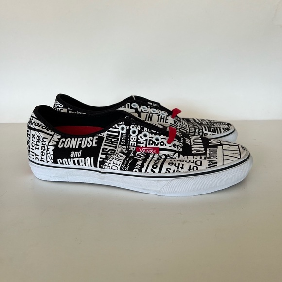 Vans x Firmament / White Vault Firmament Ua Authentic, Black White Red, 9.5 - Picture 4 of 14